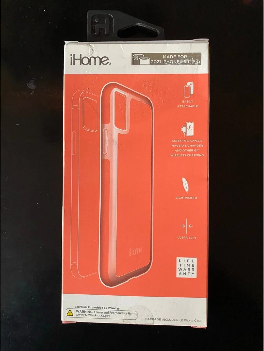 iHome Velo Silicone Impact Case for 2021 iPhone 6.1 inch Pro  Coral